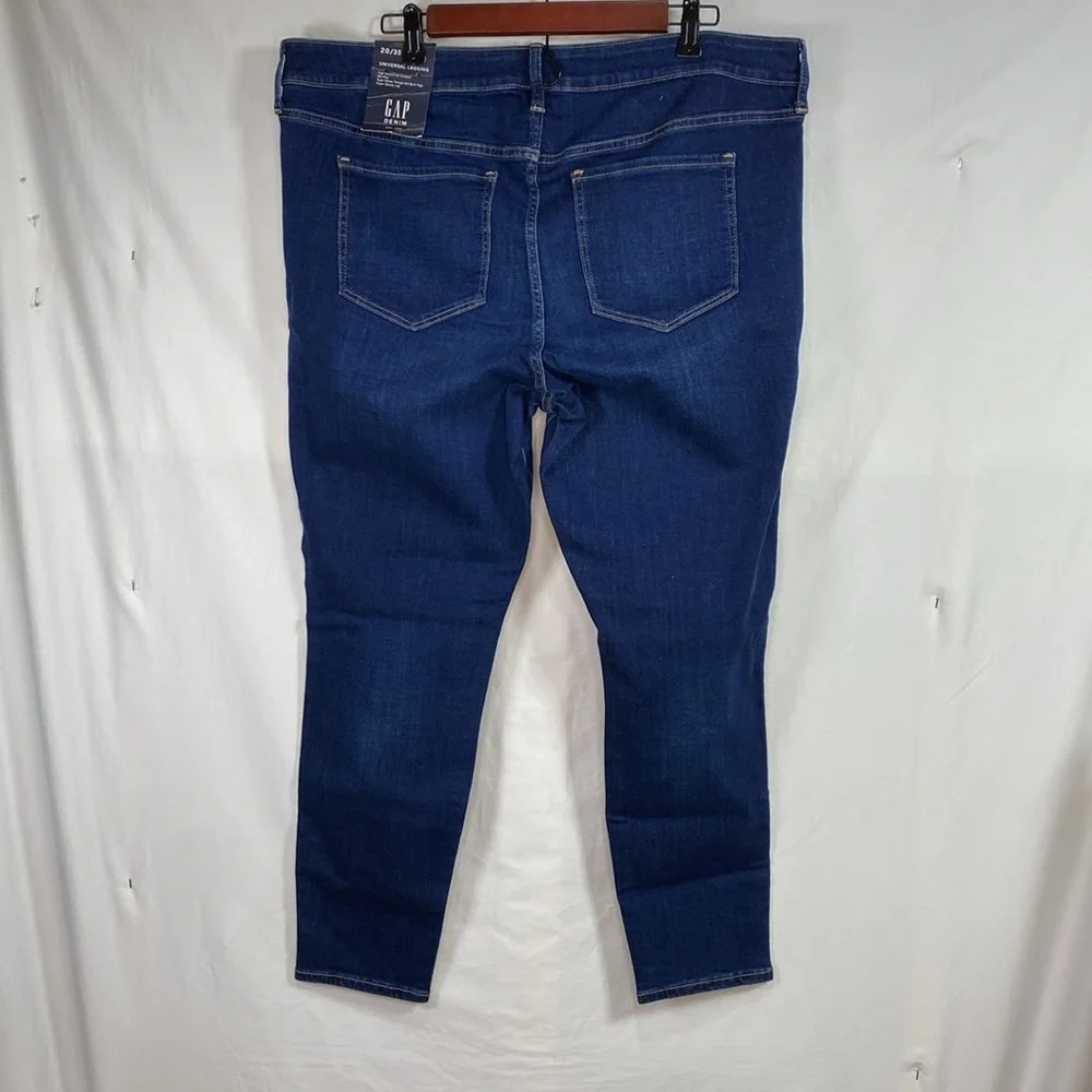 Gap Universal Leggings Blue Denim Super Skinny Leg Woman’s Plus Size 20/35R. NWT - Picture 6 of 10